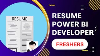 BEST Resume template of a FRESHER  Power BI Developer  2023🔥 [upl. by Yesrej]