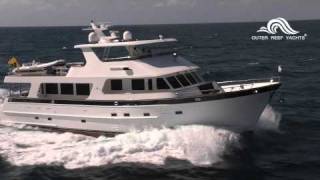 Outer Reef 80 trawler yacht cruising Florida coast [upl. by Ratna730]