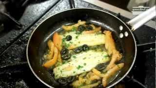 youcheftv  Eng  Mediterranean Style Sea Bass Fillets [upl. by Golding91]