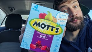 Berry Fruit Snacks by Motts  General Mills  Gluten Free  Gelatin Free  Food  Drink Review [upl. by Iblehs]