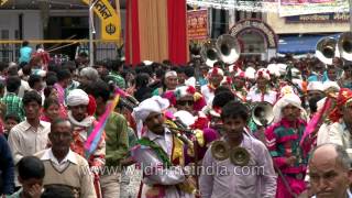 Kumaoni traditional band of bagpipers [upl. by Joelie]