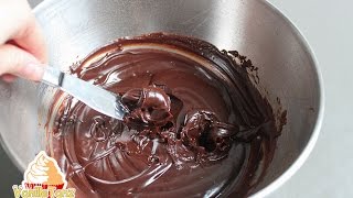 Rezept Ganache zum Einstreichen von Torten [upl. by Elokkin]