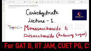 Monosaccharide and Disaccharide  glycosidic bond  Reducing sugar  Sialic acid [upl. by Pain965]