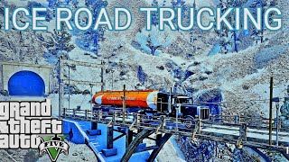 ICE ROAD TRUCKING GTA 5 PUBLIC SERVER RP gta6 gtarp gta5 [upl. by Ruelle]