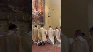 Deacons of Our Lady of Guadalupe Seminary Singing the Litany of Loreto [upl. by Sirron]