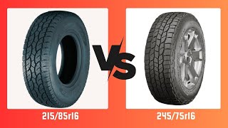 Tire Size 21585r16 vs 24575r16 [upl. by Gianina]