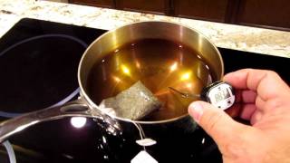 Boiling water using GE Profile 30quot Induction Cooktop [upl. by Buroker15]