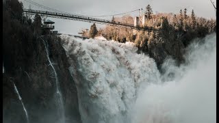 Chute Montmorency de Québec  son débit a quadruplé [upl. by Pearlman892]