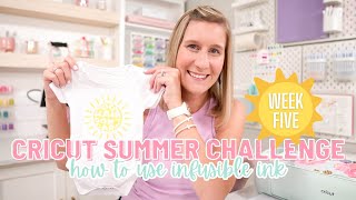 ☀️ How To Use Infusible Ink on a Shirt  Cricut Summer Challenge Week 5 with Bethadilly [upl. by Graybill]