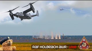 LIVE COMBAT TRAINING RAF HOLBEACH AIR WEAPONS RANGE LIVE AMMO FIRING amp STRAFING • 010224 [upl. by Am]