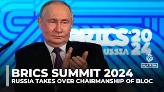 BRICS summit 2024 Russia takes over chairmanship of bloc [upl. by Standish]