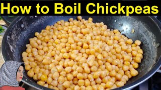 how to boil chickpeas perfectly [upl. by Aiotal478]