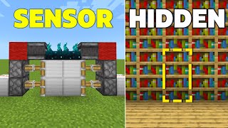 5 EASY Sculk Sensor Redstone Builds in Minecraft Bedrock 119 [upl. by Mahgem]