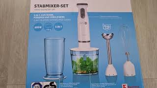 SWITCH ON Stabmixer setHand Blender 600W SOSMS 600 E6 Unboxing [upl. by Noemis820]