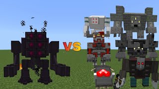 Corundum Guardian vs Crimson steves more mobs and bosses  Minecraft Mob Battle [upl. by Pik]