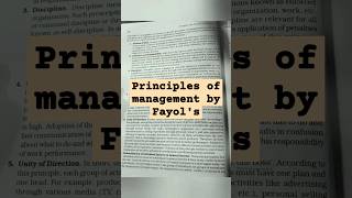 Principles of management by Henry FayolFull explanation BCOMMCOMBBAMBAeducationmanagement [upl. by Booze]