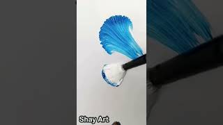 Art 150 million views 😱 painting shayart art acrylicpainting flowers satisfying drawing [upl. by Deyes]