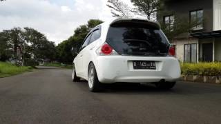 HONDA BRIO 12 HKS  DOWNPIPE FRONTPIPE EXHAUST SOUND 4K [upl. by Zelda795]