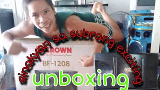 CROWN speakerBF1208 unboxing [upl. by Rawde]