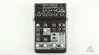 XENYX Q502USB Small Format Mixer amp USB Audio Interface [upl. by Oloapnaig]