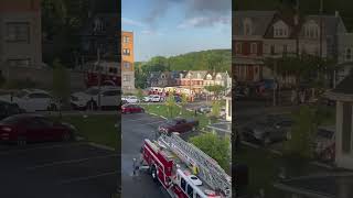 Working Commercial Fire and Collapse  Pottsville Fire  May 23rd 2024 [upl. by Dhiman828]