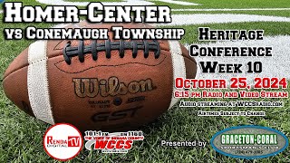 HomerCenter vs Conemaugh Township Football 102524 [upl. by Asirral]