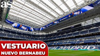 El ESPECTACULAR VESTUARIO del REAL MADRID en el NUEVO BERNABÉU [upl. by Adnamaa]