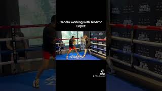 Canelo working with Teofimo Lopez [upl. by Gray108]