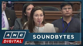 WATCH PH senators question expresident Duterte on drug war policy killings 22  ANC [upl. by Anivle]