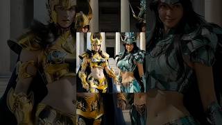 Female Saint Seiya Dragon Shiryū vs Capricorn Shura – Battle of Heroesanime saintseiya dragon [upl. by Aivatnwahs]