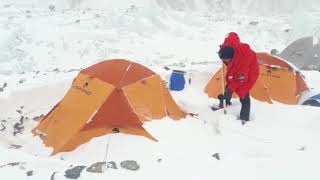 K2 BASE CAMP WITH FERRINO SVALBARD TENTS [upl. by Atikcir173]