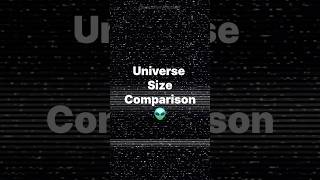 Universe Size Comparison 👽 shorts short youtubeshorts [upl. by Asher868]