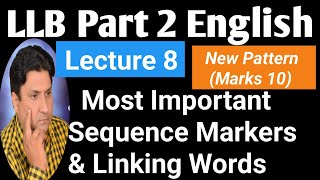 LLB Part 2 English  Most Important Linking Words  Lecture 8  New Paper Pattern 2024 [upl. by Erlene]