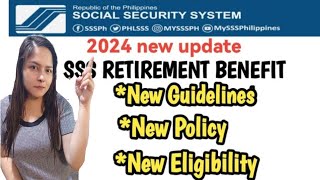 SSS RETIREMENT BENEFITS APPLICATION NEW REQUIREMENTS 2024 [upl. by Hassin676]