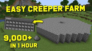 Minecraft Creeper Farm 120  Easy Gunpowder Farm Tutorial 120  JAVA ONLY [upl. by Adnilasor482]