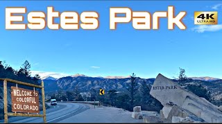 Estes Park Colorado  City Drive Thru amp Tour [upl. by Eisler]