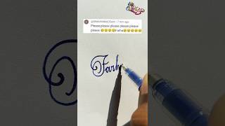 stylish name  Farha  sk cursive art  how to make a stylish name  stylish signature [upl. by Bevan58]