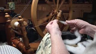 Spinning Wool  Hand Combed Merino  Lace [upl. by Triplett]