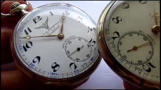 Cortebert Cal 726 Vs Cortebert Cal 532 Pocket Watch [upl. by Koziel921]