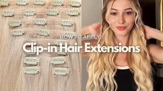 How to Apply ClipIn Hair Extensions A StepbyStep Tutorial For Beginners [upl. by Hallette918]