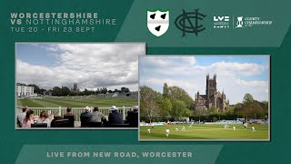 🔴 Worcestershire vs Nottinghamshire  LVCounty Championship [upl. by Yrrol]