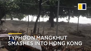 What happened when Typhoon Mangkhut smashed into Hong Kong [upl. by Sivatco]