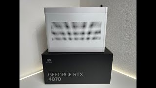 RTX4070 Founders Edition  Asus B760I  Ghost S1 MKIII  VRM Heatsink  NHL12 Noctua [upl. by Reiss944]