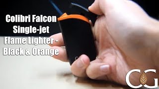 Colibri Falcon Singlejet Flame Lighter  Black amp Orange [upl. by Coady]