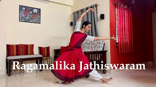 Ragamalika Jathiswaram Bharatanatyam Dance In Kalakshetra Style [upl. by Nnyleitak]