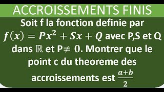 Théorème des accroissements finis exercices corrigés  ou Th de Lagrange [upl. by Evelc461]