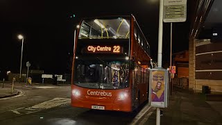 Ride on Centrebus Enviro 400 912 SN12 AVY Route 22 [upl. by Inah]