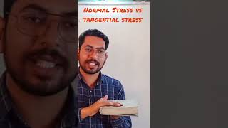 Normal Stress vs Tangential Stress।Full video will be published tomorrow।Abdal Brainery [upl. by Limber]