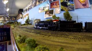 Frisco 1522 in HO scale First run after a complete rebuild [upl. by Ahseekal]