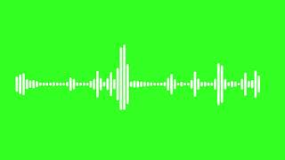 Free footage of audio waveform on green screen [upl. by Suiratnauq]